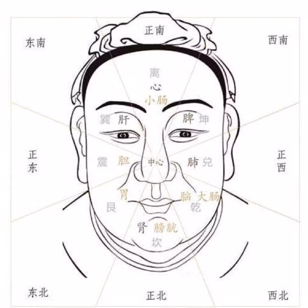 Phần thứ nhất là từ trán đến lông mày được gọi là “Thiên”. Phần này thể hiện giai đoạn thơ ấu và tuổi trẻ của một người (từ khi sinh ra đến năm 30 tuổi).