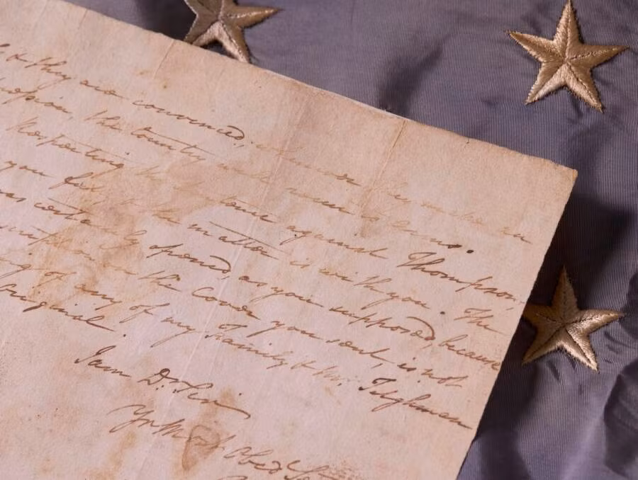 Bức thư viết tay của Tổng thống George Washington được bán đấu giá Buc thu viet tay cua Tong thong George Washington duoc ban dau gia