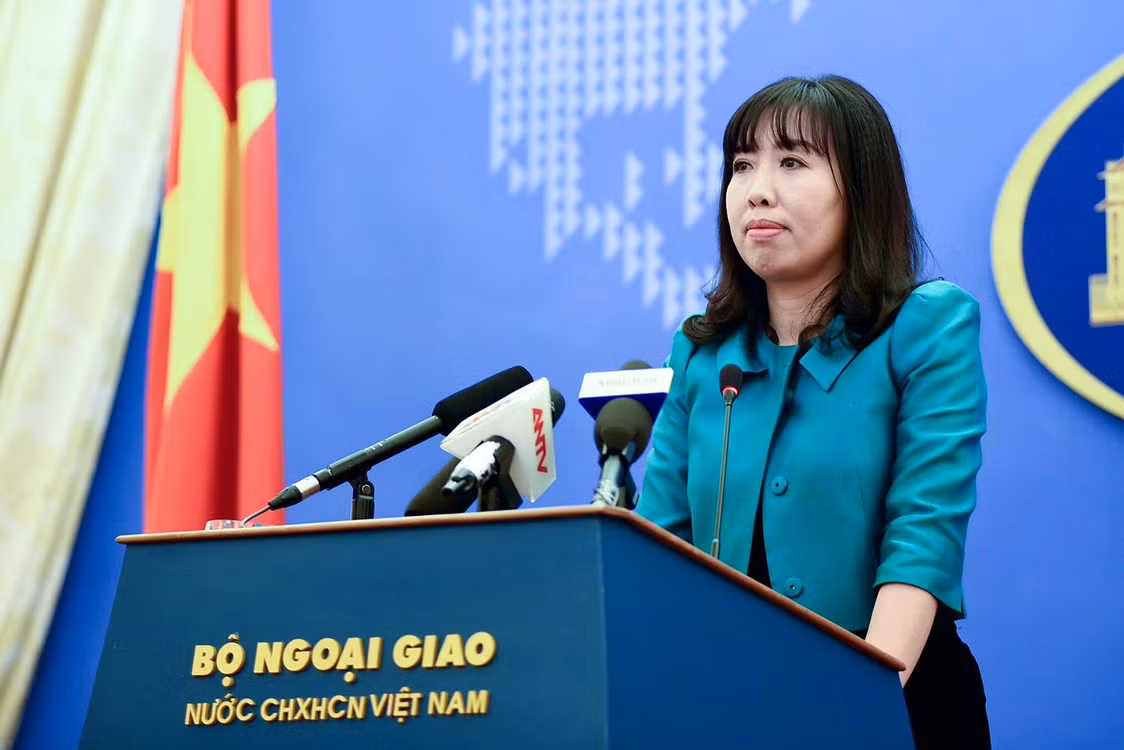 Người phát ngôn Bộ Ngoại giao Lê Thị Thu Hằng.