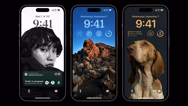iPhone 14 Pro và iPhone 14 Pro Max đều sở hữu khung viền vuông vức bằng kim loại sang trọng, bền bỉ cùng chất liệu kính bao phủ cả mặt trước lẫn mặt sau.