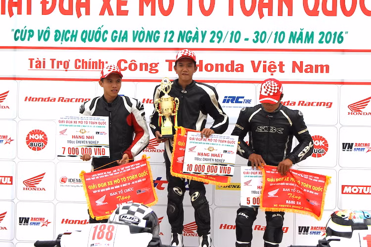 Kết thúc giải thi đấu, tay đua Trần Hoàng Phúc với số báo danh (SBD) 188 đã giành giải nhất; ở 2 vị trí sau là Tô Hà Đông Hiếu (SBD 189) và Nguyễn Trung Lập (SBD 191)