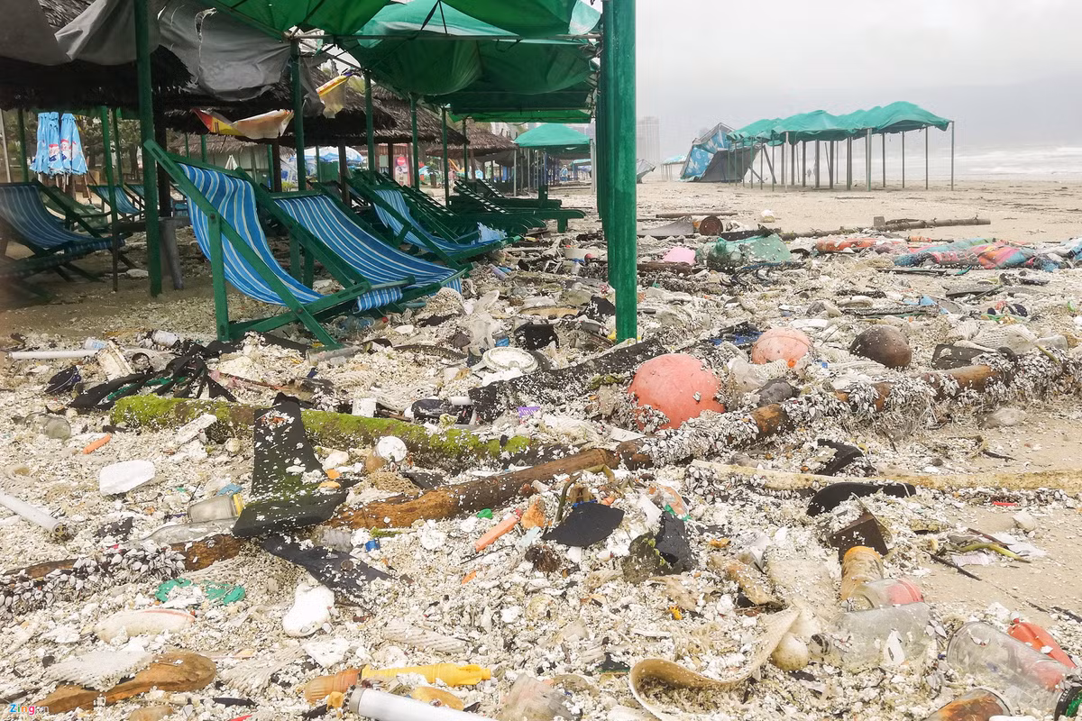 Rac ngap bai bien Da Nang sau mua lut-Hinh-3
