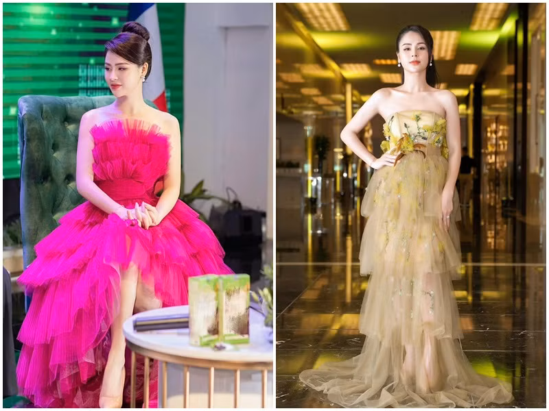 Đóng "Hướng dương ngược nắng", Lương Thu Trang kém Hồng Diễm 8 tuổi. Thu Trang được khen sở hữu nhan sắc xinh đẹp không kém hoa hậu. Hiện tại, nữ diễn viên là bà mẹ một con.