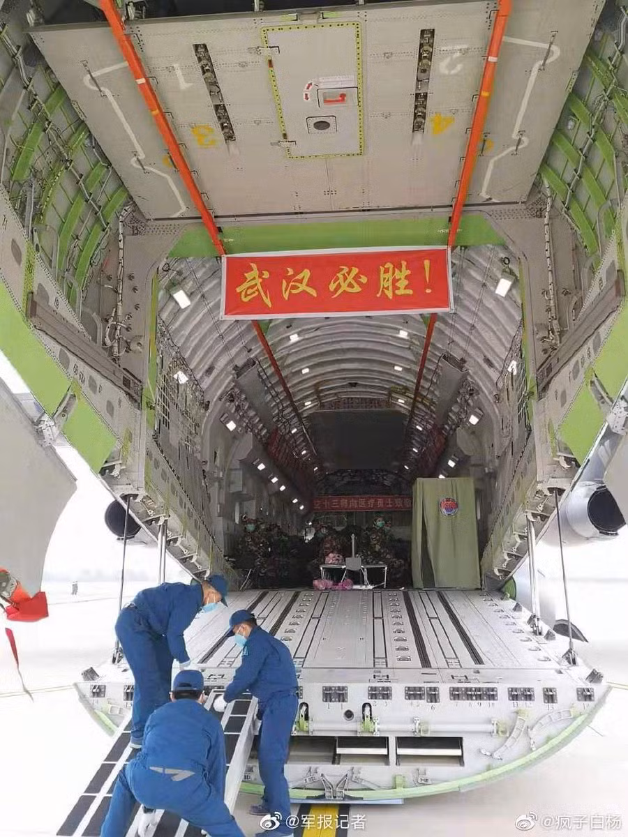 Tới nay, Y-20 đã được sử dụng với số lượng lớn và trở thành loại vận tải cơ chiến lược số một của quân đội Trung Quốc. Nguồn ảnh: QQ.