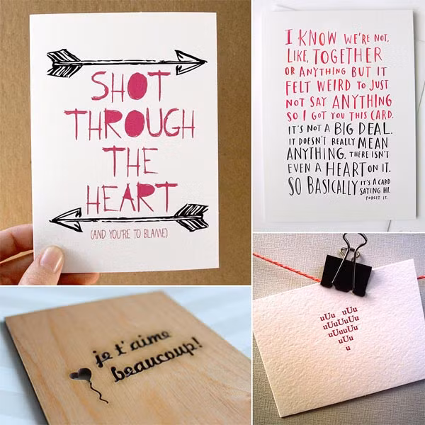 Cùng ngắm những mẫu thiệp chúc mừng Valentine độc đáo.