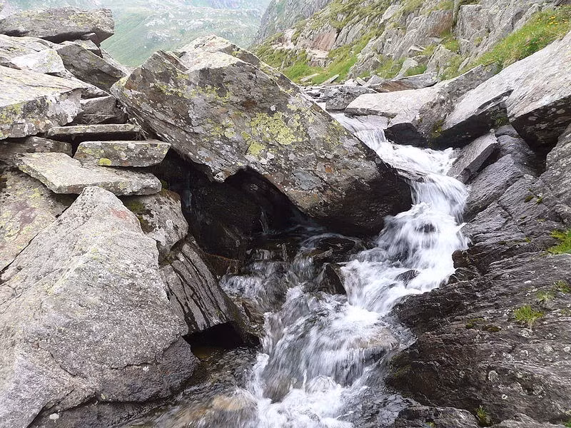 Thượng nguồn của sông Rhine được cho là hồ Toma nằm trên dãy núi Alps thuộc địa phận Thụy Sĩ. Tuy nhiên, đầu nguồn xa nhất của nó lại là suối Reno di Medel, chảy đến phía nam hồ Toma.