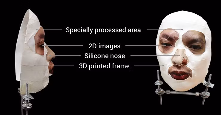 Trước đó, Bkav đã tung ra chiếc mặt nạ đánh lừa Face ID iPhone X đầu tiên. Ảnh: Vietnamnet.