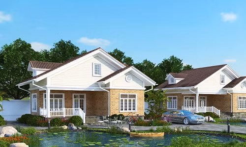 Mẫu biệt thự theo kiến trúc cổ điển nhưng sang trọng và gần gũi thiên nhiên. Ảnh: 10nhadep.