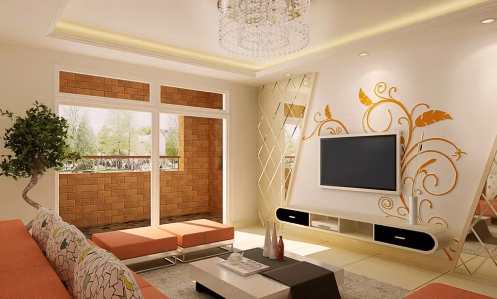 Thực tế, hoa văn có thể khiến mọi người tập trung vào giấy dán tường mà quên chú ý đến không gian nhỏ.