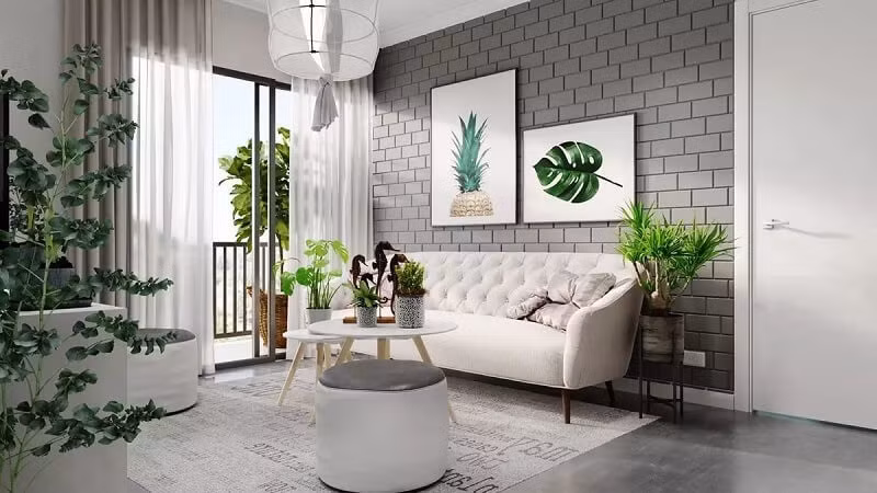Năm 2018 và nhiều năm kế tiếp sẽ đánh dấu sự trở lại của các mẫu tranh trang trí gắn liền với thiên nhiên. Ảnh: Homedit.