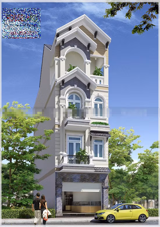 Nhà phố mái thái vừa mang nét đẹp cổ điển, vừa hiện đại. Ảnh: Houseland.