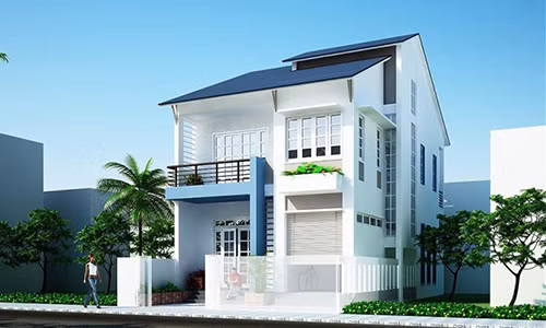 Thiết kế nhà phố mang phong cách biệt thự cuốn hút ngày càng được ưa chuộng ở thành thị. Ảnh: Internet.