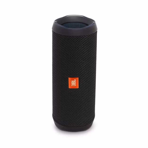 Chiếc loa di động JBL Flip 4 có thể lội nước, rất hợp cho những bạn trẻ thường xuyên đi du lịch. Giá bán Flip 4 trong dịp Black Friday là 59,99 USD tại Woot, giảm từ 99,95 USD. Ảnh: Jbl.