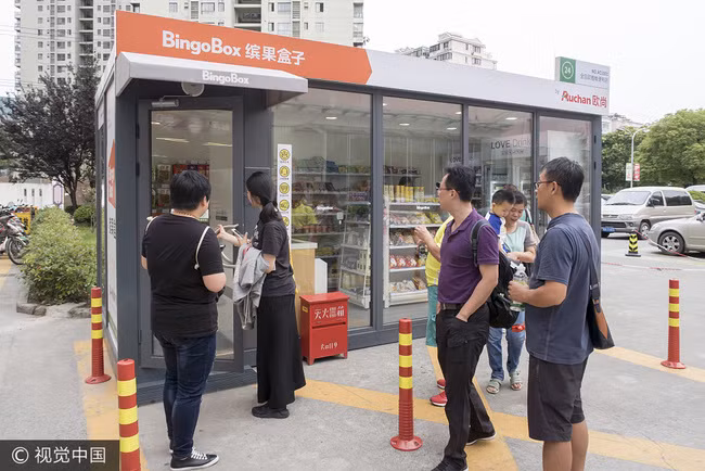 Công ty khởi nghiệp của Trung Quốc - BingoBox đang lên kế hoạch mở rộng hệ thống cửa hàng không nhân viên tại Hong Kong và nhiều nước châu Á khác. Ảnh: China Plus.