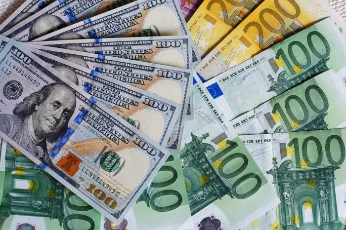 Đồng Euro hiện chính thức được sử dụng tại 17 quốc gia thuộc liên minh châu Âu, trong đó có Pháp, Đức Ý và Hà Lan...1 EUR = 1,04 USD. Ảnh: Economy Watch.