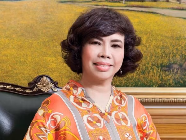 Doanh nhân Thái Hương gắn với thương hiệu sữa tươi sạch TH True Milk nổi tiếng trên thị trường. Ảnh: Tintucvietnam.
