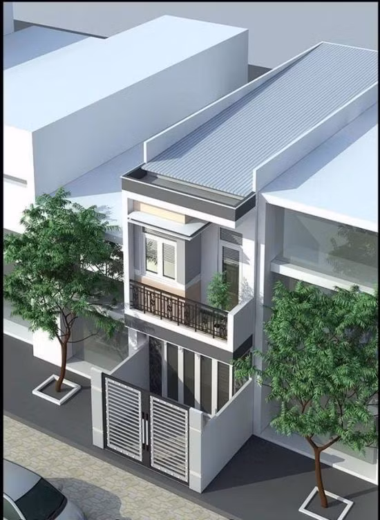 Cửa chính được làm bằng kính hiện đại, tạo nét đẹp duyên dáng cho góc nhìn từ bên ngoài. Ảnh: Datbinhduong.