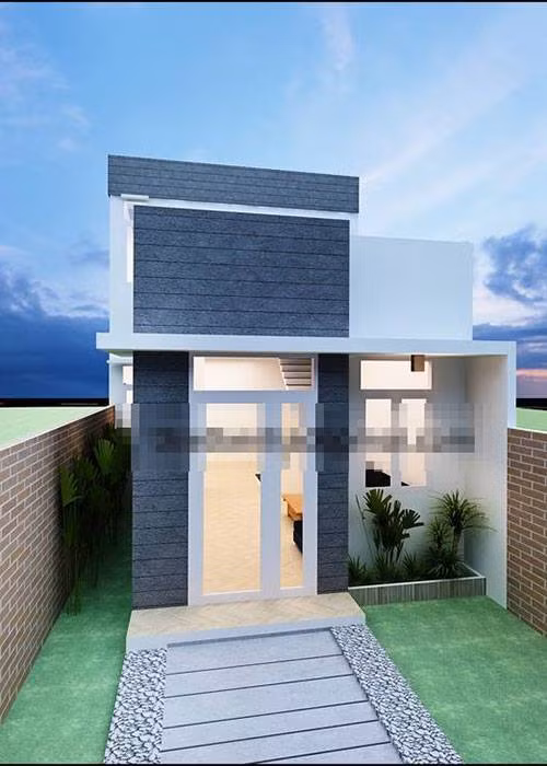 Mẫu nhà cấp 4 gác lửng được thiết kế với kiến trúc mới mái bằng tầng cao cấp. Thietkenhadepmoi.