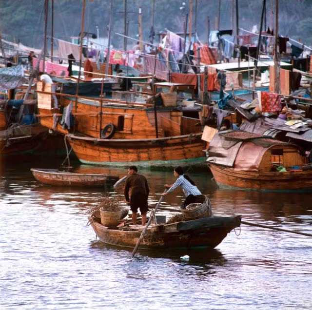 Xóm chài Tai Po Kau, 1979. Ảnh: Keith Macgregor.