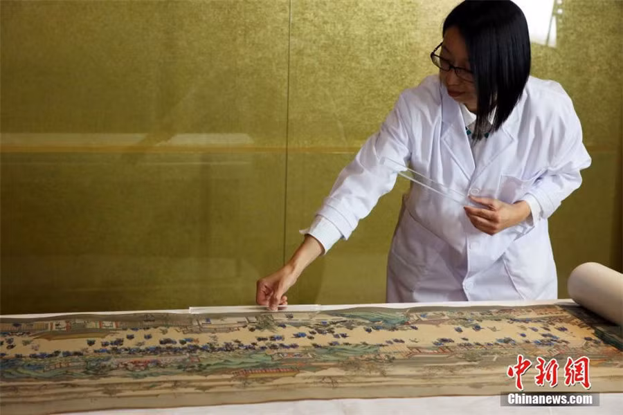 Một bức tranh cổ tuyệt đẹp thời nhà Thanh.