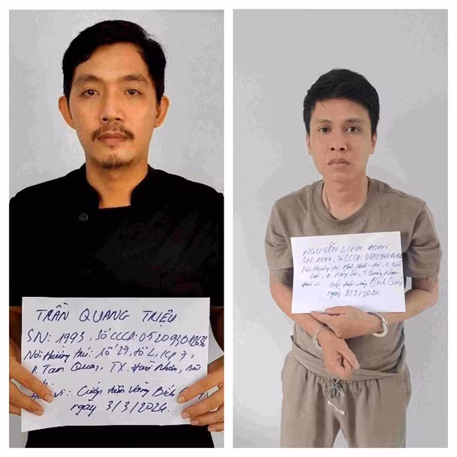 Đã bắt 2 người trong nhóm dùng súng cướp tiệm vàng ở Bình Dương Da bat 2 nguoi trong nhom dung sung cuop tiem vang o Binh Duong
