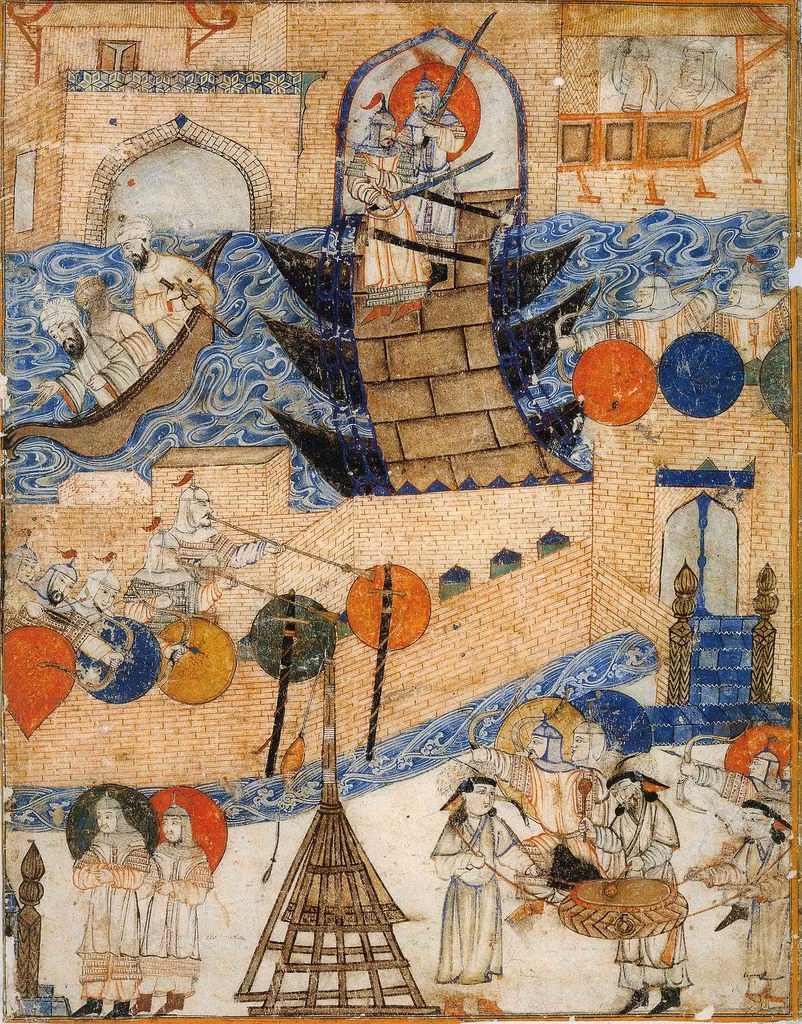 Sau khi tới thành Baghdad, quân Mông cổ chưa có đạn cho máy bắn đá nên phải mất 3 ngày để tìm và chở các tảng đá lớn tới địa điểm chiến đấu để công thành.