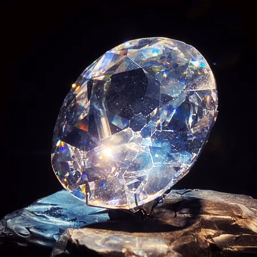 1. Koh-I-Noor: Viên kim cương này nặng 105 carat và từng được coi là viên kim cương lớn nhất thế giới. Với cái tên mang ý nghĩa "Ngọn núi ánh sáng" trong tiếng Ba Tư, nó gắn liền với nhiều truyền thuyết và được cho là xuất hiện từ trước thời Chúa Jesu. Hiện nay, Koh-I-Noor thuộc về hoàng gia Anh và được đánh giá là vô giá.