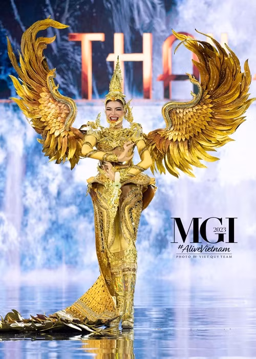 Top 20 phần thi National Costume còn có trang phục của đại diện Thái Lan. Ảnh: Miss Grand International.