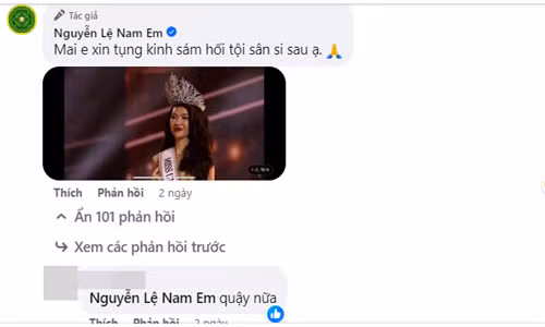 Nam Em lien tuc “da xeo” Hoa hau Bui Quynh Hoa