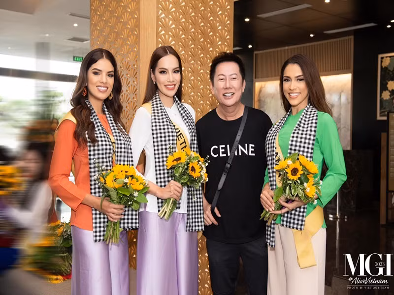 Lê Hoàng Phương hiện tại được lòng ông Nawat Itsaragrisil - Chủ tịch Miss Grand International. Ảnh: Miss Grand Vietnam.