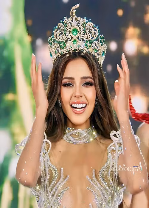 Tối ngày 25/10, Luciana Fuster "đánh bại" hơn 70 người đẹp khác để giành vương miện Miss Grand International 2023 - Hoa hậu Hòa bình Quốc tế 2023. Ảnh: Missosology.