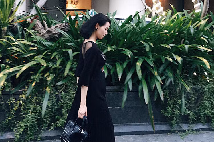 Khi bé Chí An chưa đầy 2 tuổi, Tâm Tít mang bầu. "Cứ túc tắc sinh em bé thôi, xong nghĩa vụ rồi làm gì làm tiếp", cô chia sẻ. Ảnh: FBNV