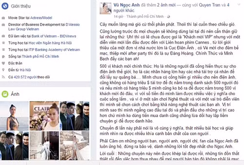 Ngoc Anh “da xeo” viec dung tien de thanh khach VIP Cannes-Hinh-2