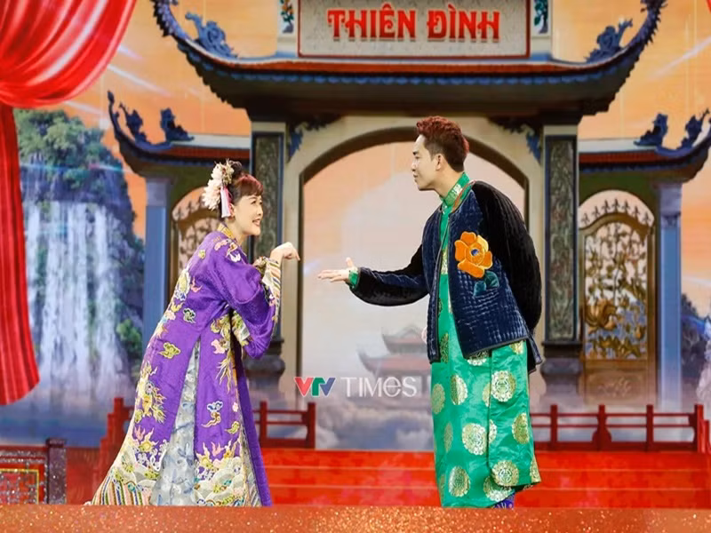 Theo VTV, các Táo quân lên chầu năm nay với tâm lý khá lo lắng vì chủ trương sáp nhập, tinh gọn bộ máy của Thiên đình. Ảnh: VTV.
