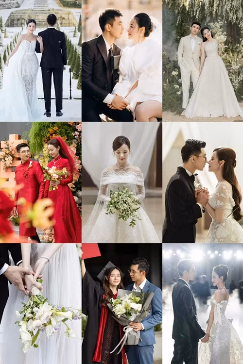 Vợ chồng Midu đầu tư mạnh cho bộ ảnh cưới ở Pháp, tiệc cầu hôn ở Đà Lạt, đám cưới ở TP HCM.