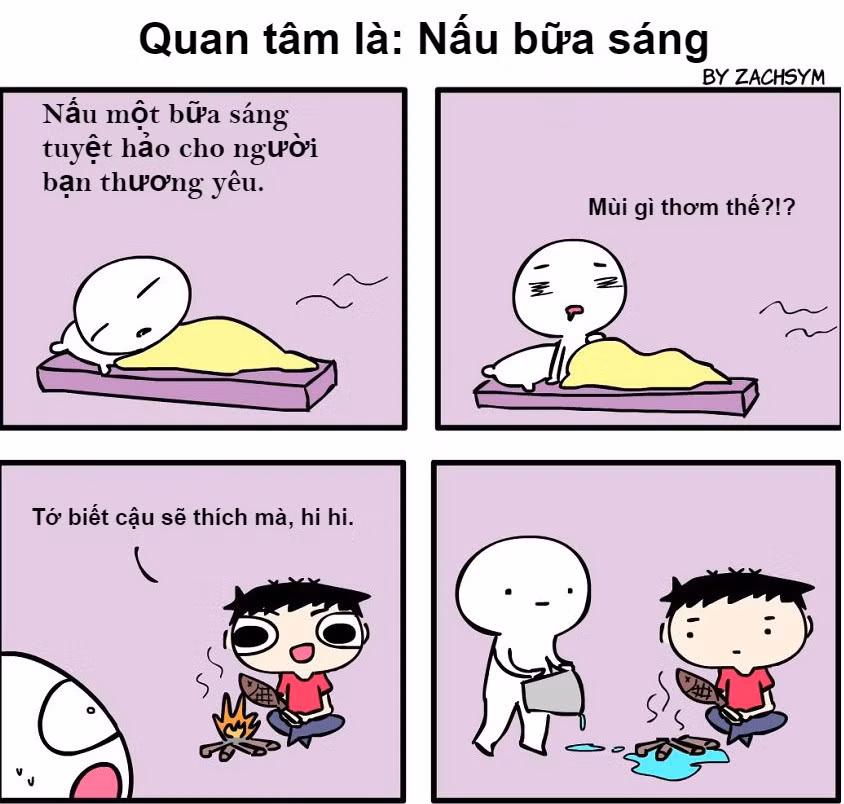 Hạnh phúc là khi được người khác nấu cho mình một bữa ăn. Chắc chắn người bạn yêu quý sẽ cảm nhận được tình cảm bạn dành cho họ.