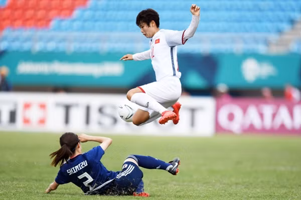 Thua Nhat Ban 0-7, tuyen nu Viet Nam gap doi nhi bang A o tu ket