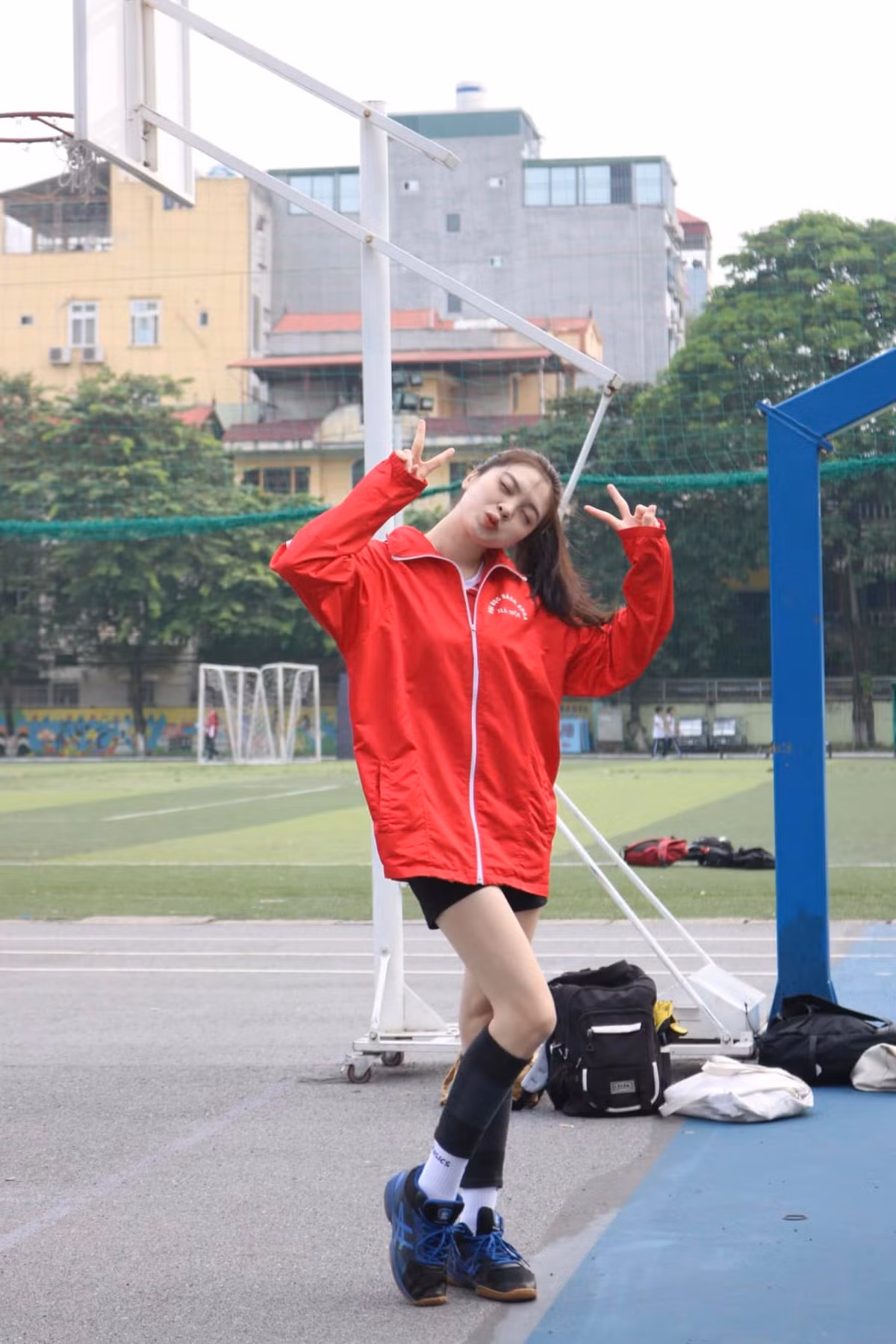 Sinh ra trong gia đình có truyền thống thể thao, Trang được tiếp xúc, tập luyện các bộ môn thể thao từ nhỏ.