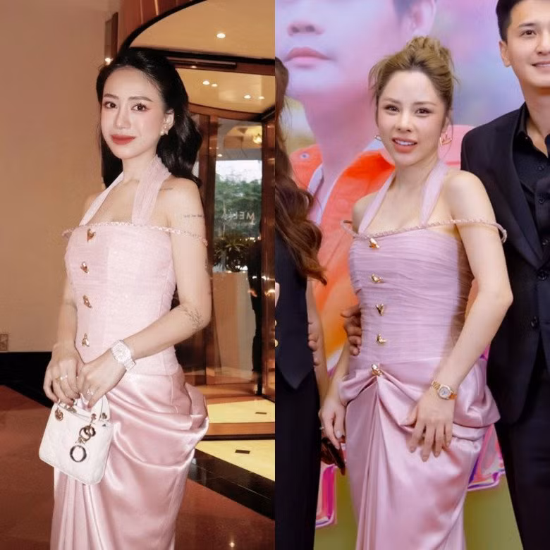 Mặc dù có màn "đụng hàng" thiết kế váy ăn cưới, thế nhưng netizen phần lớn dành lời khen cho Joyce Phạm.