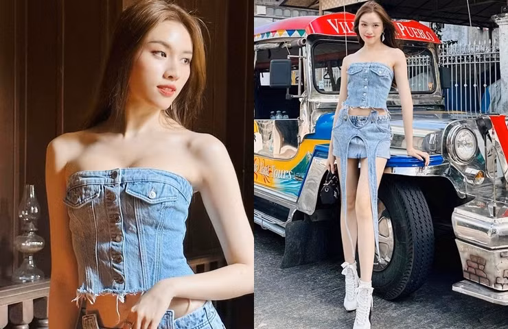 Nữ MC song ngữ luôn là niềm tự hào của fan trong khoản sắc vóc. Không chỉ dáng đẹp mà da người đẹp còn siêu trắng, siêu mướt.