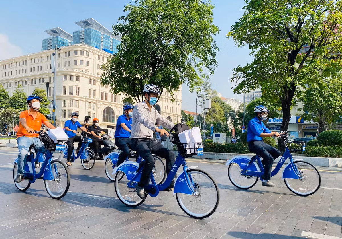 Ha Noi nghien cuu thi diem lan duong rieng cho xe dap