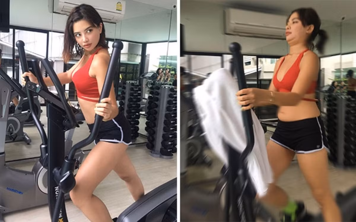 Bức ảnh check in phòng gym là những lần gồng mình nín thở muốn xỉu.
