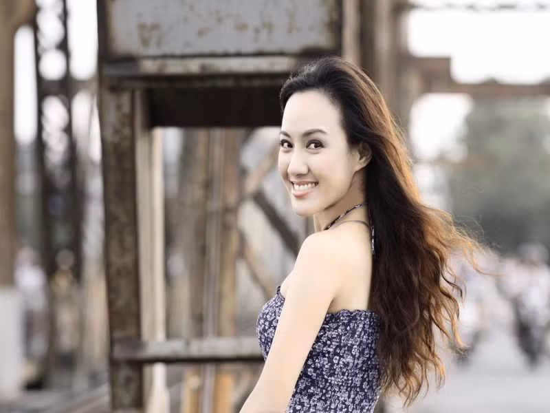 Thời thanh xuân, nhan sắc của Hoài Anh đầy trẻ trung, gợi cảm.