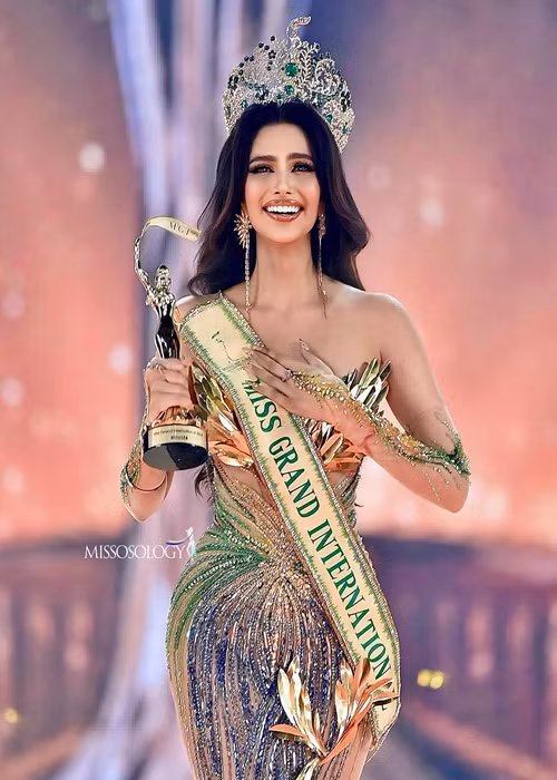 Tân hoa hậu đến từ Ấn Độ, là Miss Grand India 2024. Ảnh: Missosology.
