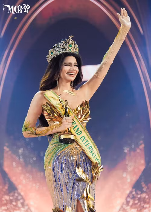 Tối ngày 25/10, Rachel Gupta đăng quang Miss Grand International 2024. Ảnh: FB Miss Grand International.