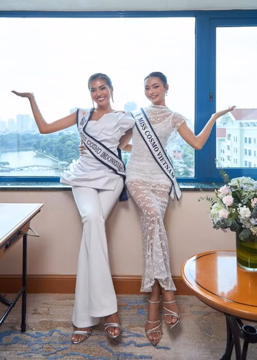 Cuộc thi Miss Cosmo 2024 tổ chức tại Việt Nam. Đây là lợi thế lớn của Xuân Hạnh. Ảnh: FB Bùi Xuân Hạnh.