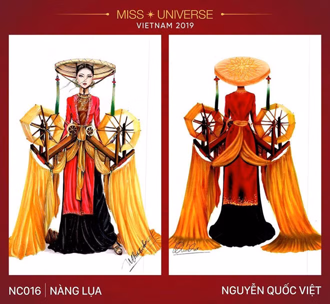 Quảng bá tinh hoa thủ công mỹ nghệ của Việt Nam luôn là ý tưởng tuyệt vời và nhận được nhiều lời khen từ giới mộ điệu. Theo chia sẻ của tác giả: "Tình yêu của tấm vải lụa gợi nhắc đến hình ảnh những cô gái Bắc với chiếc áo tứ thân, nón quai thao trở thành nguồn cảm hứng cho bộ trang phục này".