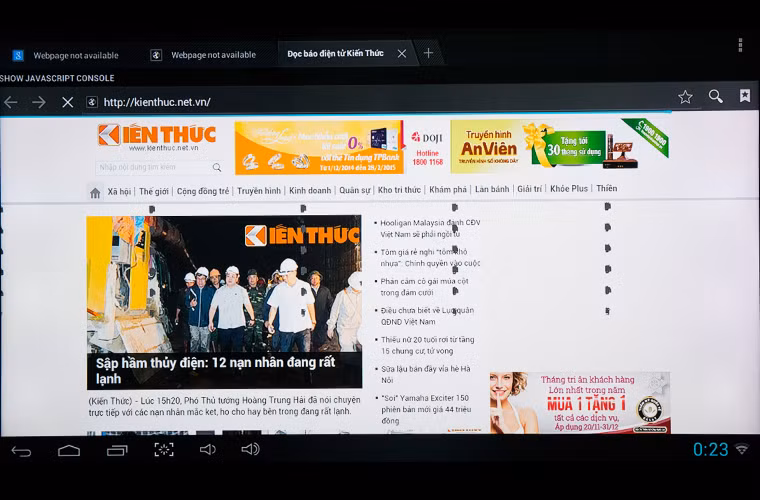 Có thể duyệt web hoặc thực hiện các tác vụ văn phòng đơn giản.