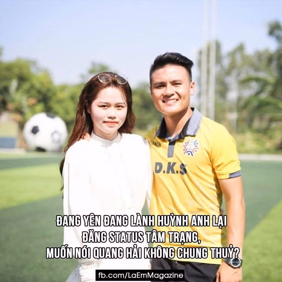 Nửa năm yêu nhau, chuyện tình của chàng cầu thủ có đầy những thăng trầm và không thiếu các "drama".