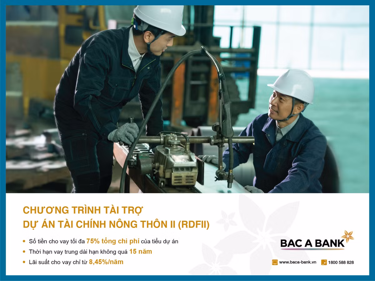 Bac A Bank uu dai cho vay tu du an tai chinh nong thon II (RDFII)